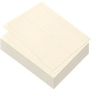 Business Card Paper, Ivory Cardstock for Inkjet and Laser Printers (Ivory, 3.5 x 1.9 In, 100 Sheets)