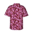 thumbnail image 3 of Goofa Orchids Flowers Hawaiian Shirt for Men, Unisex Summer Beach Casual Short Sleeve Button Down Shirts,Aloha Tropical Floral print shirt-Large, 3 of 9