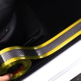 thumbnail image 4 of Anti-collision Car Trim Strip, Car Styling DIY Door Sill Pedal Trim Bumper Moulding Strip Protector Edge Guard, Carbon Fiber Textured Surface, Shiny and Beautiful, 4 of 8