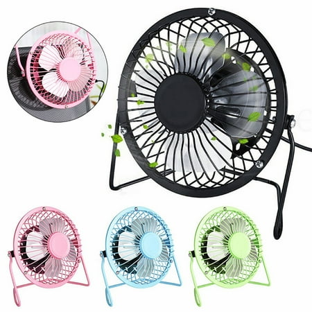 

Kuorak 4 inch Portable USB Charged Metal Mute Table Cooling Fan Home Office Air Cooler
