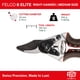 thumbnail image 4 of Tijeras de podar FELCO 6 Elite 20 cm con mango de cuero, 4 of 9