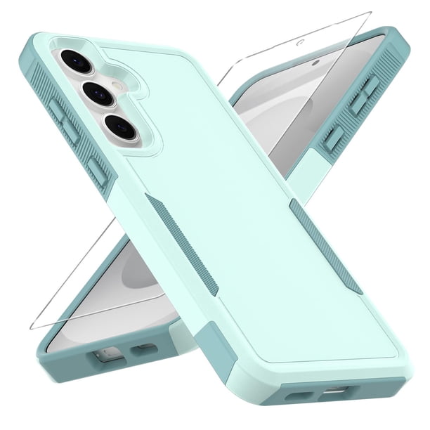 Funda para Samsung Galaxy S25 FE Verde Resistente + Protector de Pantalla