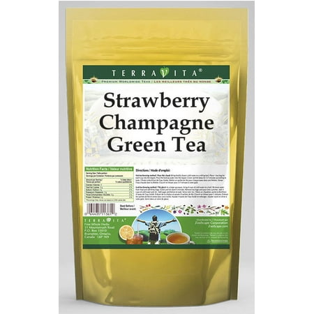 Strawberry Champagne Green Tea (50 tea bags, ZIN: (Best Champagne Under 50 Dollars)