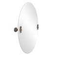 thumbnail image 4 of Frameless Oval Tilt Mirror with Beveled Edge in Polished Brass, 4 of 5
