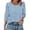 Blue-A#70521nn, variant on 3/4 Sleeve Tops for Women Gingham Puff Shoulder Womens T Shirts Crew Neck Button Cuff Tunics Tops for Women Summer Boho Women's Blouses