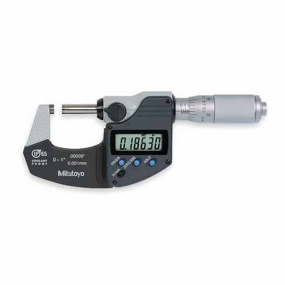 Mitutoyo Digital Micrometer,0 to 1",Waterproof 293-348-32