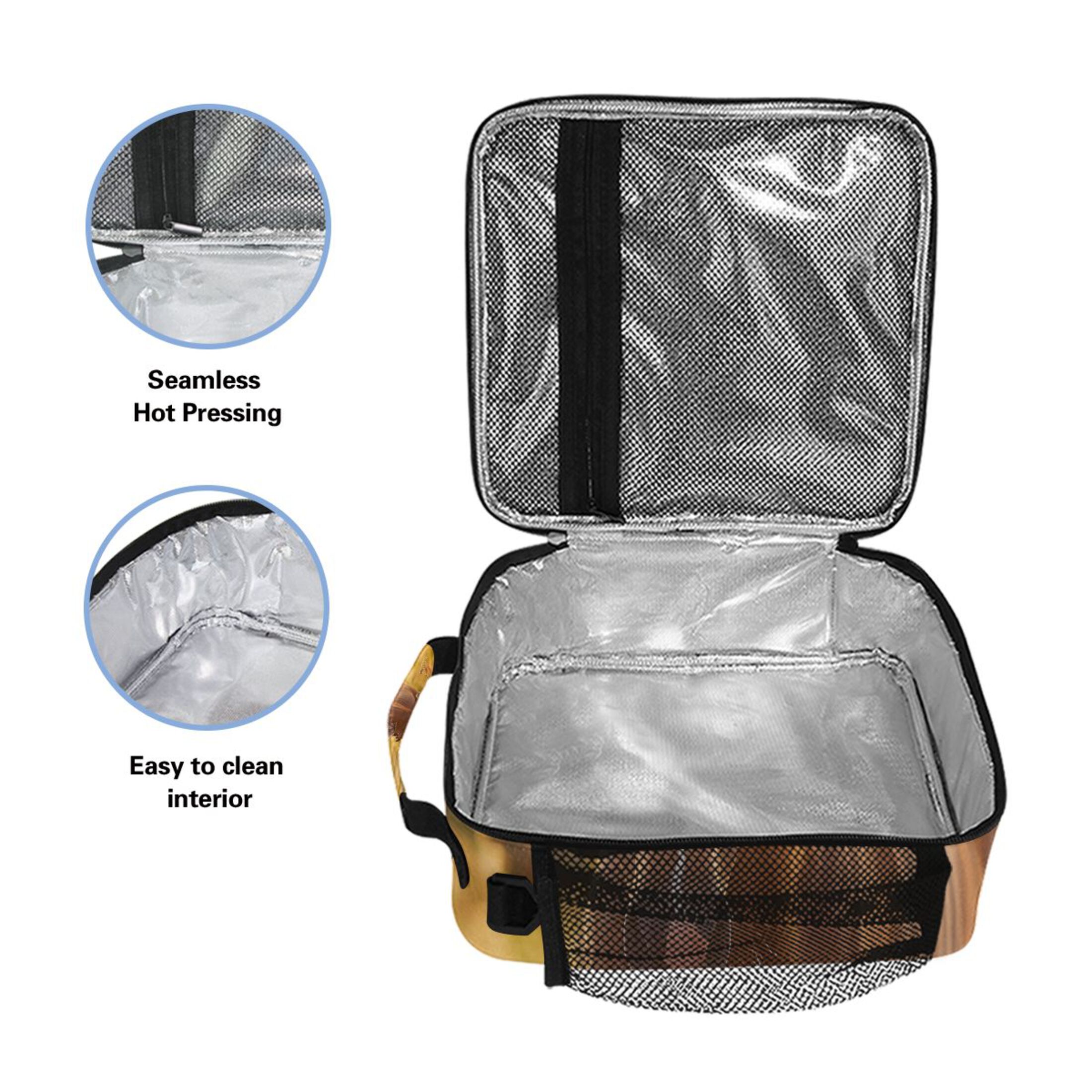 ALAZA Horses and Sunset Lunch Box Insulated Lunch Bag Reusable Thermal Cooler Tote School Picnic