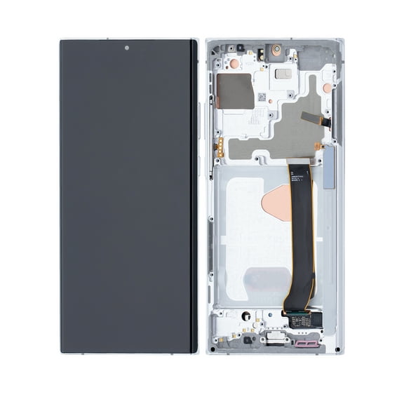 Replacement OLED Assembly With Frame Compatible For Samsung Galaxy Note 20 Ultra 5G (Service Pack) (Mystic White)