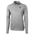 thumbnail image 2 of Men's Cutter & Buck Gray South Carolina Gamecocks Big & Tall Virtue Eco Pique Recycled Quarter-Zip Pullover Top, 2 of 3
