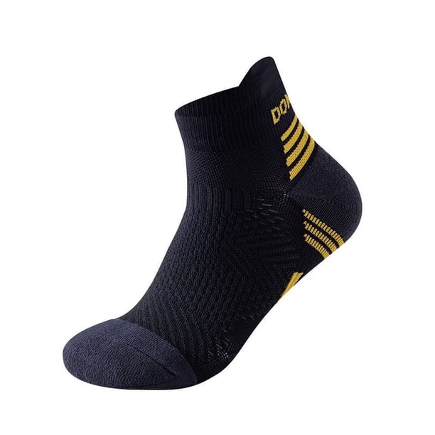Calcetines para correr maratón para hombres y mujeres, calcetines deportivos con fondo de toalla engrosado, calcetines náuticos de tubo corto y caña baja