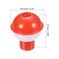 thumbnail image 2 of Uxcell 0.75" Fishing Bobbers 20Pcs Plastic Push Button Round Fishing Float, 2 of 7