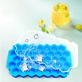 thumbnail image 2 of 37-Cell Silicone Ice Cube Tray with Lid - BPA Free, Stackable Small Ice Mold for Freezer, Easy-Release for Cocktails, Iced Coffee & Organizer Bins, 2 of 4