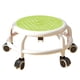 thumbnail image 2 of Taburete de ruedas universal, taburete de asiento de rodillo bajo, cambio de zapatos móvil, taburete giratorio de 360 degree de bajo ruido para barbería, verde Macarena Asiento rodante bajo, 2 of 8