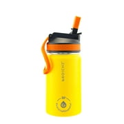 GROSCHE Lil Chill Insulated Kids Water Bottle with Sippy Flip Lid (Yellow) 12 fl. Oz For water, juice and milk to keep cold