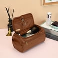 thumbnail image 2 of Large Capacity PU Leather Toiletry Bag - Multi-Functional for Cosmetics & Toiletries, Customizable & Lightweight, 2 of 6