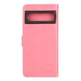 thumbnail image 3 of Designed for Google Pixel 8 Pro Case, Wrist Strap Flip Kickstand PU Leather Wallet Case Cash Card Slots Holder, Protective Shockproof Pattern Women Cover for Google Pixel 8 Pro, Pink, 3 of 7