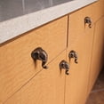 thumbnail image 3 of Zeckos Gold Cast Iron Elephant Head Cabinet Drawer Pulls Set of 6, 3 of 7