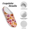 thumbnail image 5 of Lsque Happy Thanksgiving Turkey Pattern Womens Comfort Cotton on Scuff With Memory Foam and Anti-skid Sole Slipper-40/41, 5 of 7