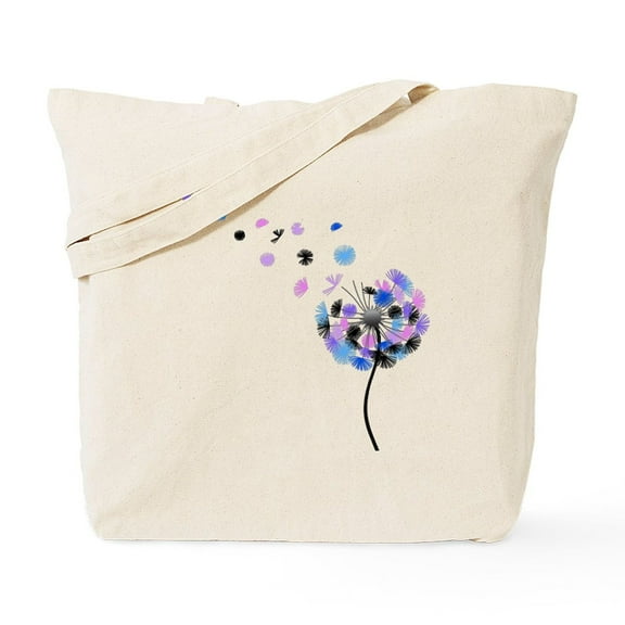 CafePress - Dandelion Rainbow Tote Bag - Unisex Canvas Tote Bag, Beige, 1-Piece