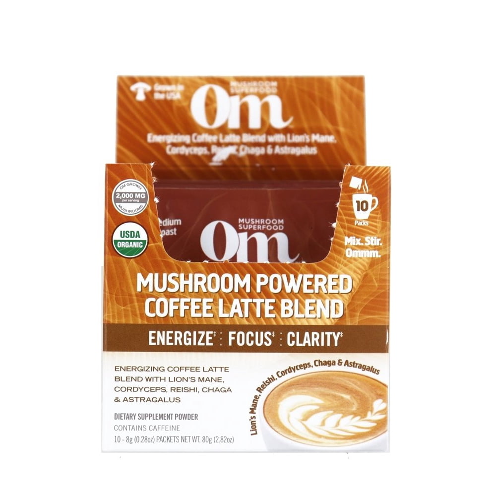 Om Mushroom Blend Drink Mix Coffee Latte 10 Packet(s)