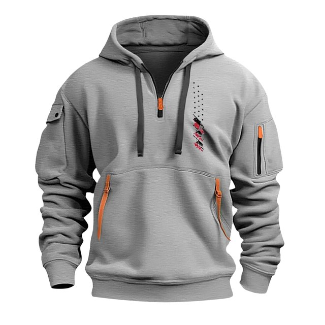 MHFRRA Nueva Sudadera con Capucha y Bolsillo con Cremallera para Otoño E Invierno para Hombre Rosa