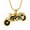 Gold, variant on Motorcycle Urn Necklace Cremation Jewelry for Ashes Motorbike Necklace Pendent Stainless Steel Keepsake Memorial Urn Necklace for Men Women