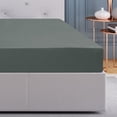 thumbnail image 1 of Bamboo Fitted Sheet Soft Silky Cooling Sheets with 16" Deep Pocket Slate Gray Twin, 1 of 7