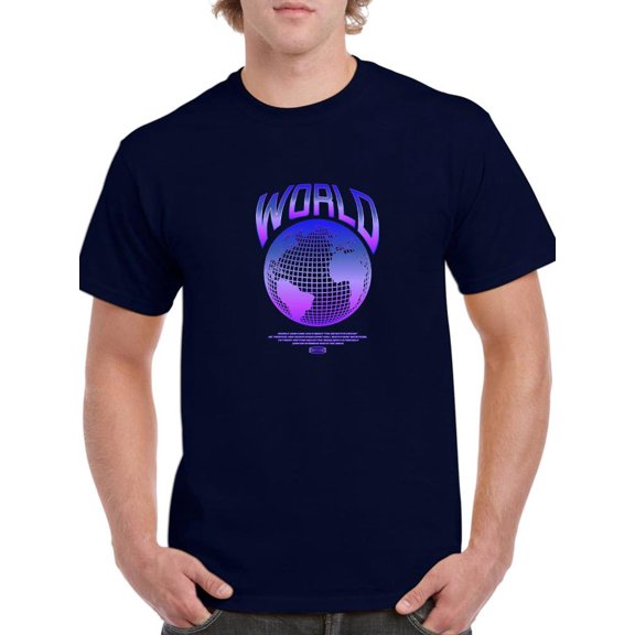 Abstract World Rave Style. T-Shirt Men -Image by Shutterstock, Male XX-Large