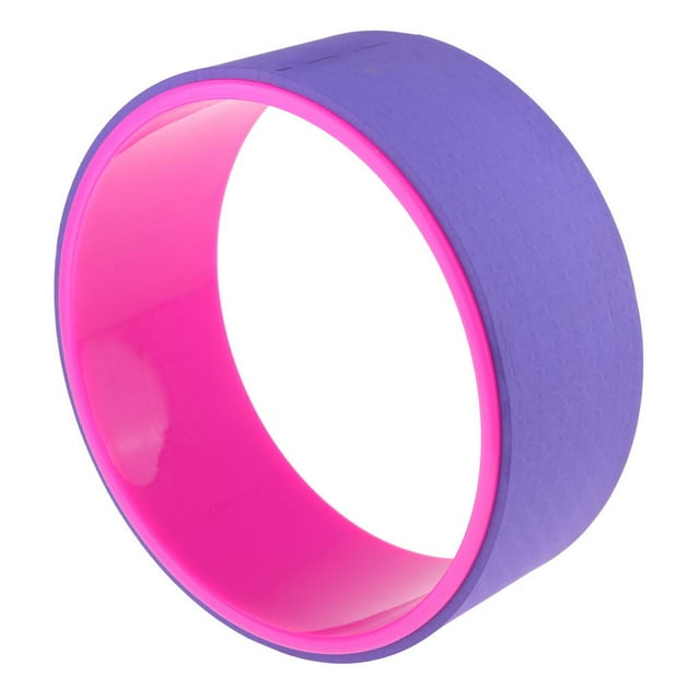 S SERENABLE Rouleau de Roue de Yoga Haute Résistance Conçu pour la Pose de Roue de Pilates et de Yoga, Étirement Rose Rouge et