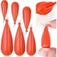 thumbnail image 1 of Tapones para práctica de pesca, tamaños mixtos, tapón de práctica de lanzamiento de cebo naranja para niños que mejoran las habilidades de lanzamiento (5 g, 7 g, 10 g, 12 g, 15 g, 20 g) (naranja) (6, 1 of 1
