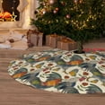 thumbnail image 6 of Lsque Multi-Colored Roosters Print Christmas Tree Skirt, Tree Skirt with Ties or Velcro, Perfect for Holiday Decorations, Halloween, and New Year-36", 6 of 7
