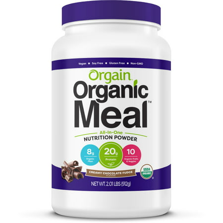 Orgain Organic Vegan Meal Replacement Powder, Chocolate, 2.0 (Best Vegan Protein Meal Replacement)