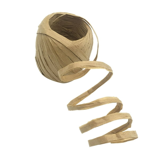 20m / Roll Raffia Paper Ribbon Gift Package String Scrapbooking Light Coffee Sunnimix Cinta de la rafia