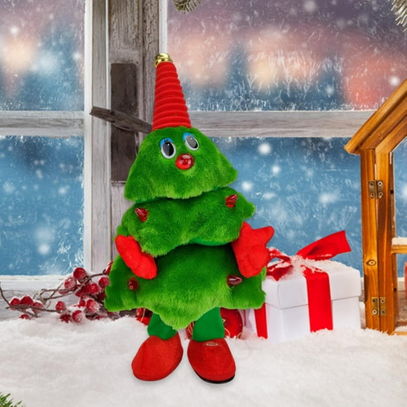 Muñeco de Árbol de Navidad perfecl Eléctrico Juguete de Peluche Estilo A