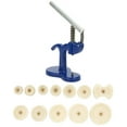 thumbnail image 2 of Watch Press Tool Blue Alloy Hand-Pressed Pressing Repairing Manual Tool with 12pcs Dies, 2 of 16