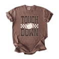 thumbnail image 3 of Leopard Print Touchdown Shirt for Women Football Game Day Graphic Tee, Espresso Shirt, XL, 3 of 8