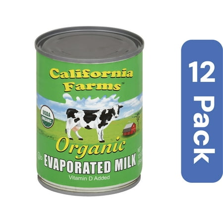 California Farms Organic Evaporated Milk 12 fl oz (Pack Of 12)