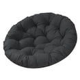 thumbnail image 3 of Cojín para silla de columpio, cojín para silla de jardín, cojín para asiento de hamaca elegante y multiusos Negro, 3 of 8