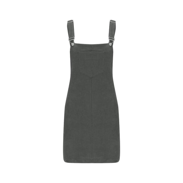white christmas dresses Toast Black Denim Pinafore Dress