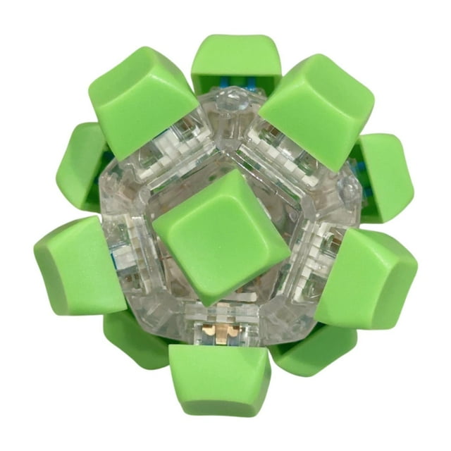 Siruishop Keyboard Fidget Toy Adults Birthday Working Mini Fidget Toy Keyboard Bright Green