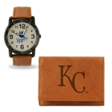 Kansas Jayhawks Watch - Kansas City Royals Sparo Watch & Wallet Gift Set - No Size