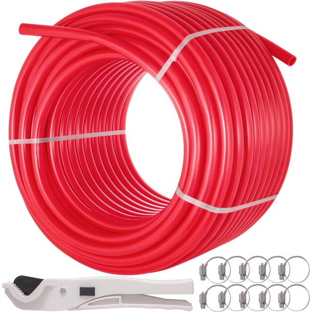 VEVOR NonBarrier PEX Tubing 1 inch X 300 Feet Tube Coil EVOH PEXB