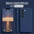 thumbnail image 3 of Nueva funda cuadrada de silicona líquida para Samsung Galaxy S24 S23 S22 S21 S20 Ultra Plus FE A54 A53 A52 A73 5G 4G funda suave a prueba de golpes, 3 of 5