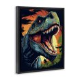 thumbnail image 2 of Stupell Industries Contemporary Dino Roar at Sunset Black Floating Frame Canvas Art, 17 x 21, by Creative Studio, 2 of 8