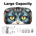 thumbnail image 3 of Cat Hard Drive Case - Waterproof Oxford Fabric Digital Bag for Cable Cord Organizer, Cable Box Organizer Small - 5.9x9.44x3.14 in, 3 of 6