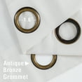 thumbnail image 4 of Vangao Linen Blended White Curtains Light Filtering Semi Sheer Curtains 2 Panels for Living Room Bedroom Grommet Drapes 52" x 63", 4 of 7
