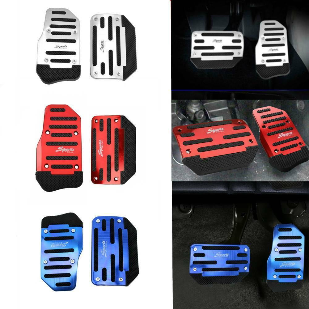 Antiskid Pedal Black Pvc Car Mat Heel Foot Mat Pedal Cover Universal