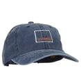 thumbnail image 5 of Wyoming with Map Outline Embroidered Washed Cotton Twill Cap - Navy OSFM, 5 of 5