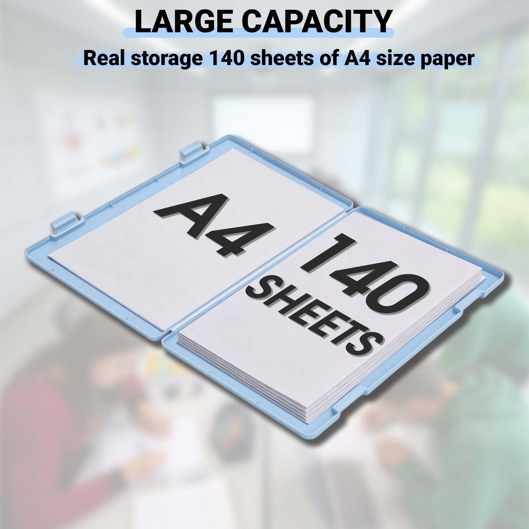 Nursing Clipboard with Storage, Heavy Duty Portable Writing A4 Clip Board with Compartment Organizer, Document Storage Case for Nurses Students Office