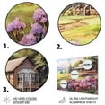 thumbnail image 3 of Designart "Rhododendron Blooms on the Farm III" Floral Metal Art Living Room, 3 of 5